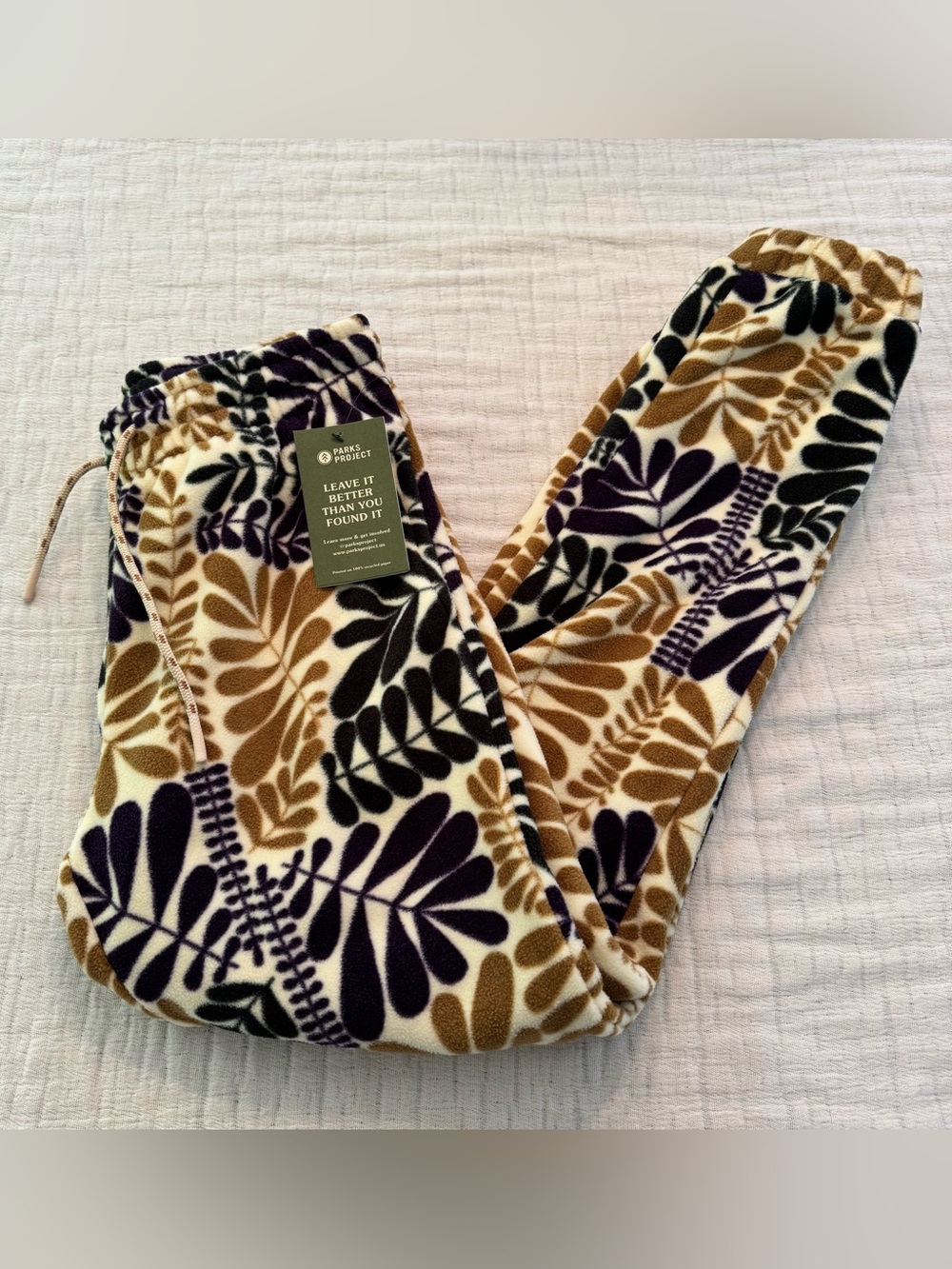 Parks Project Big Sur Ferns Trails Fleece Jogger Pant XS NWT!